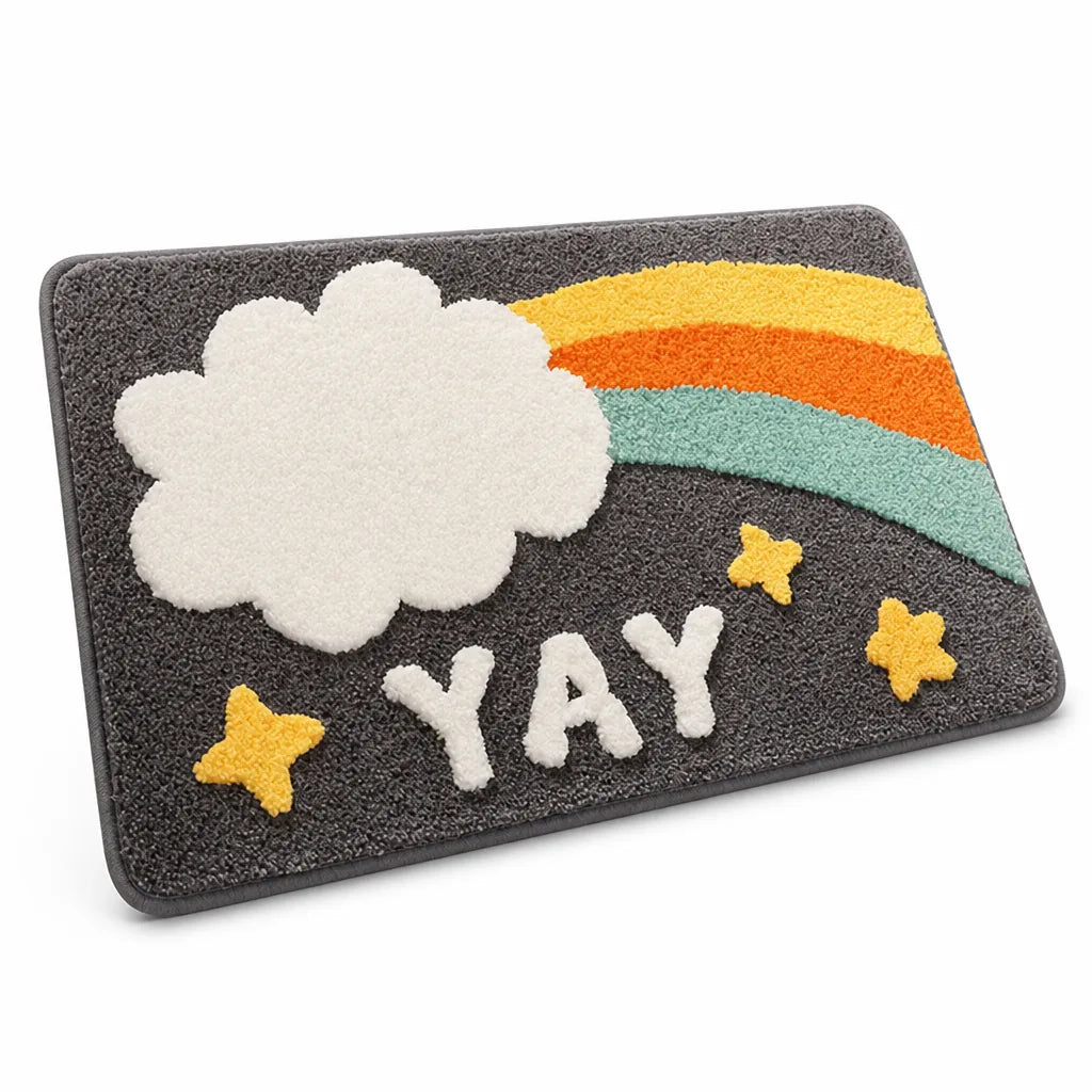 Bath Mat Shamrock Plush Non-Slip & Absorbent