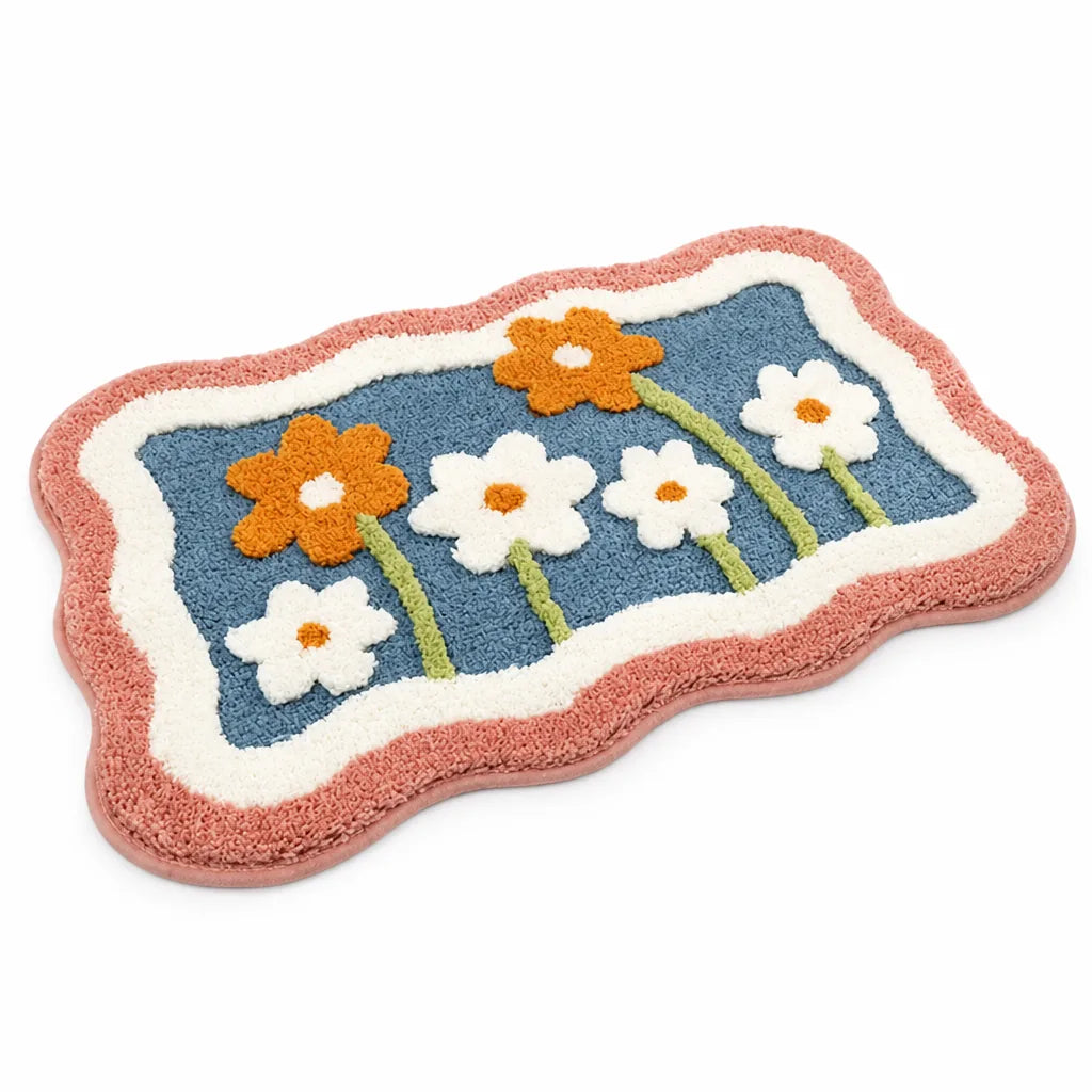 Bath Mat Shamrock Plush Non-Slip & Absorbent