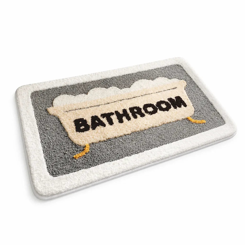 Bath Mat Shamrock Plush Non-Slip & Absorbent