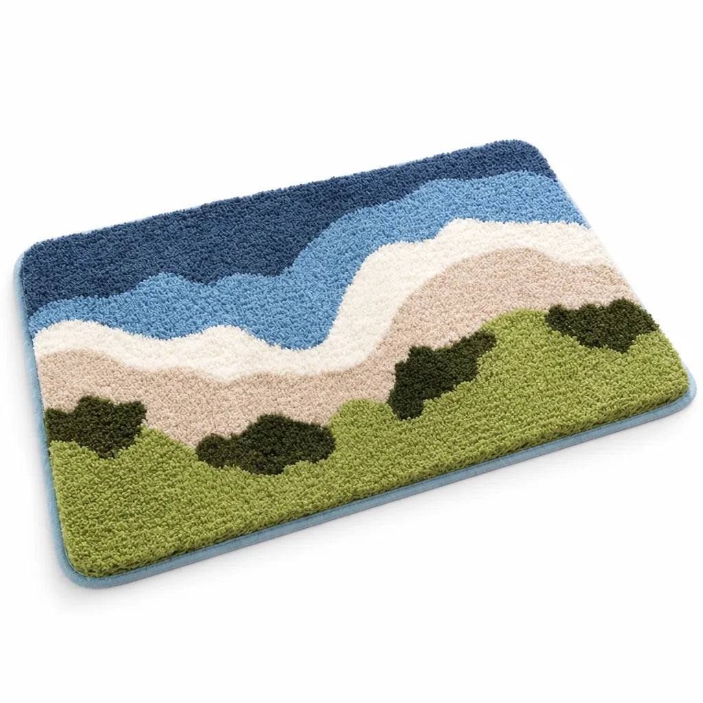Bath Mat Shamrock Plush Non-Slip & Absorbent