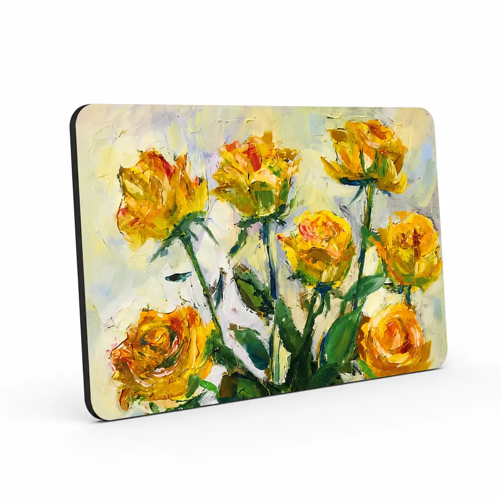 Bath Mat Sunflower Design Non-Slip Backing & Machine Washable