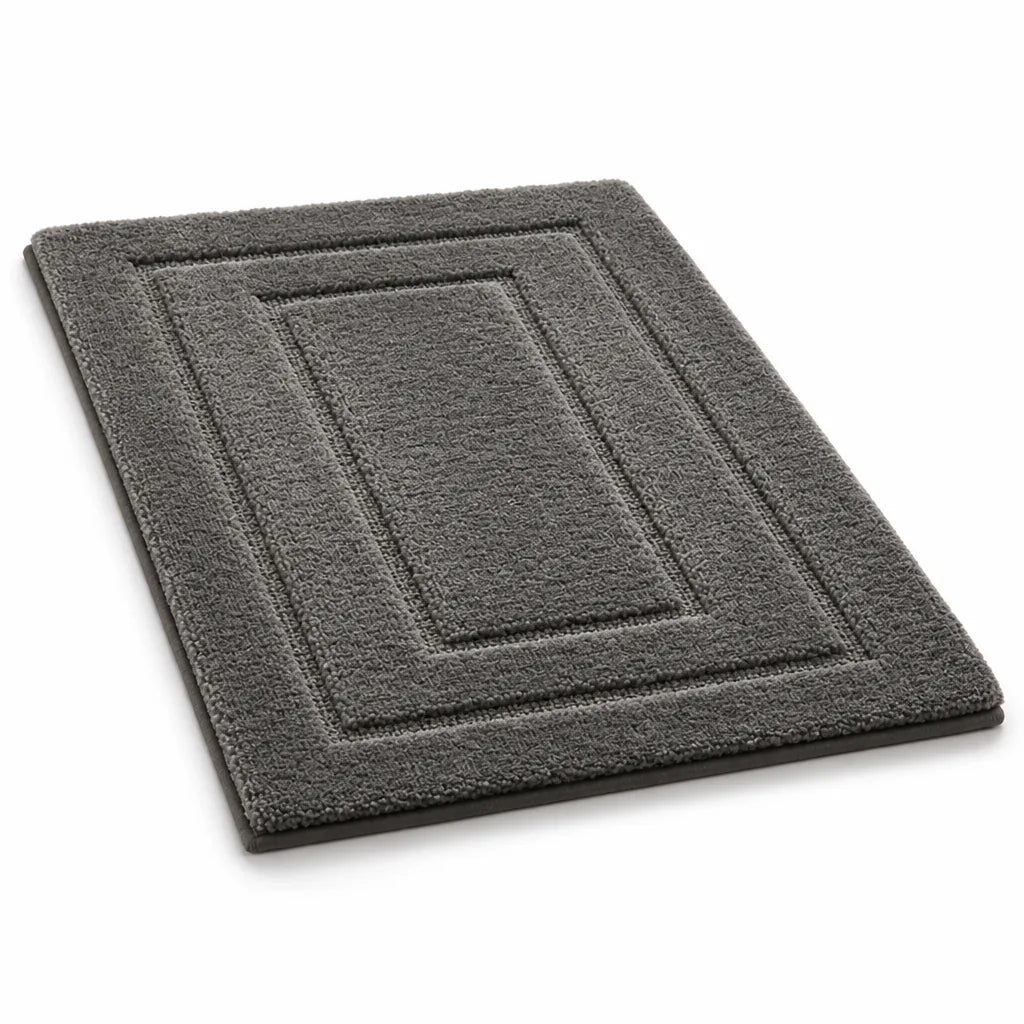 Bath Mat Ultra-Soft Microfiber Absorbent & Non-Slip Backing