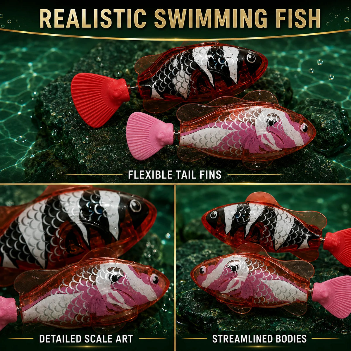Bath Toy Water-Activated LED Swimming Fish