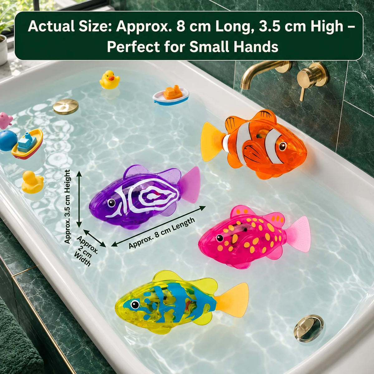 Bath Toy Water-Activated LED Swimming Fish