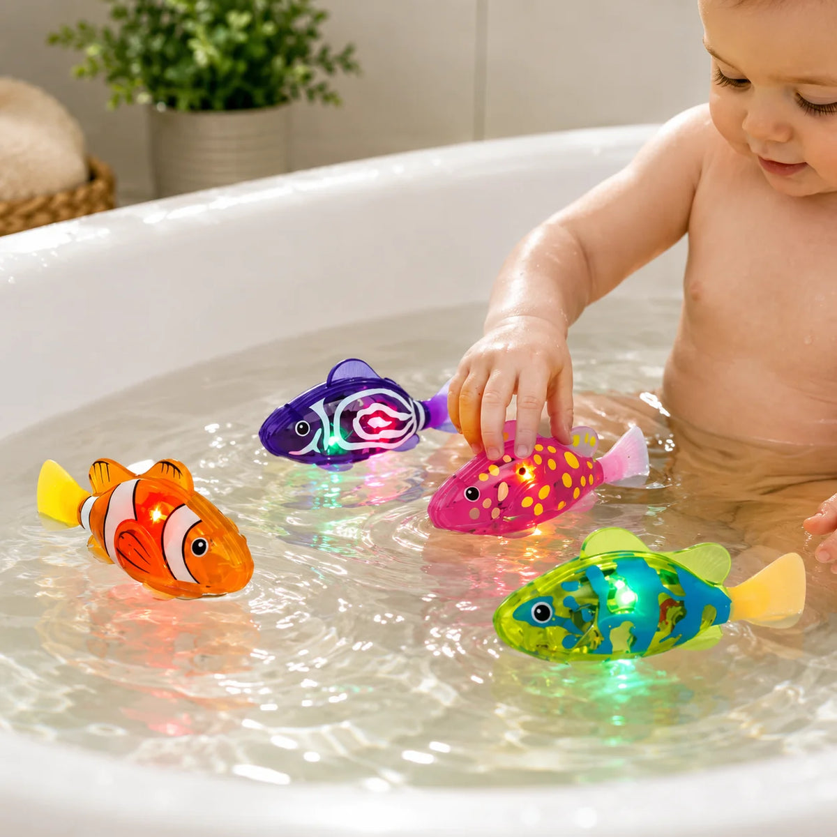 Bath Toy Water-Activated LED Swimming Fish
