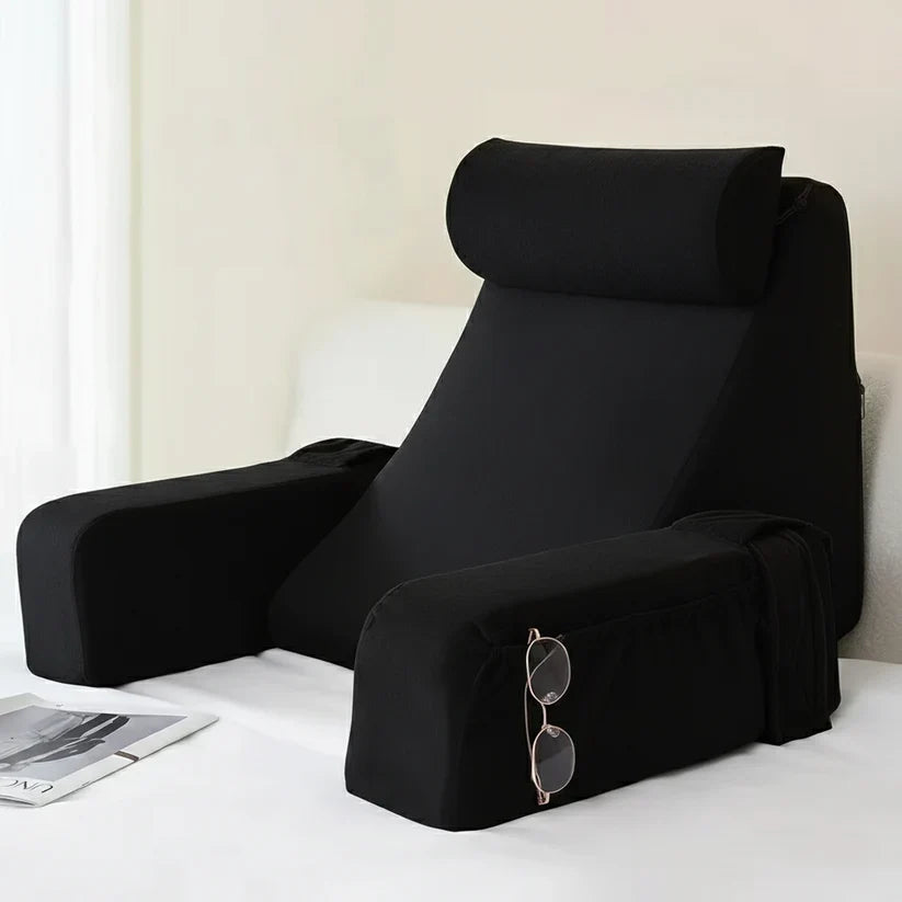 Bed Rest Pillow Memory Foam Wedge With Armrests
