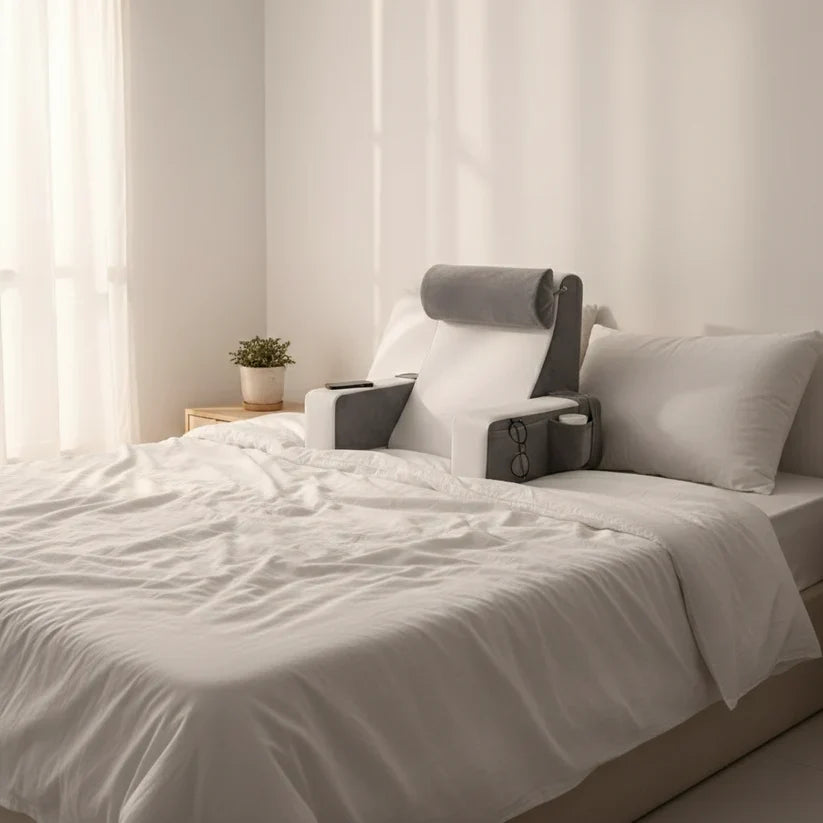 Bed Rest Pillow Memory Foam Wedge With Armrests