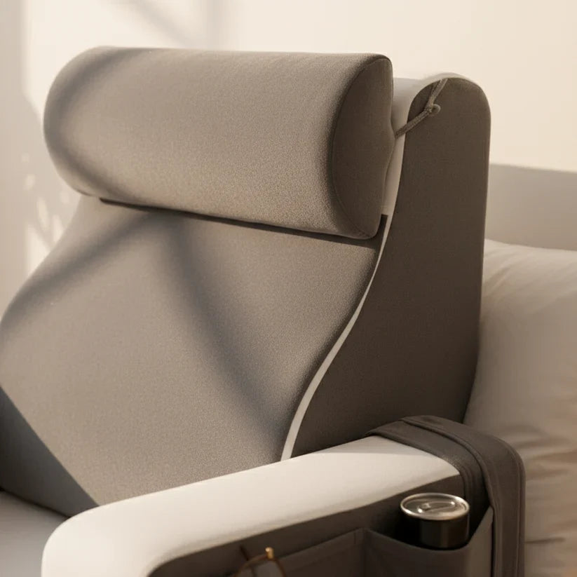 Bed Rest Pillow Memory Foam Wedge With Armrests