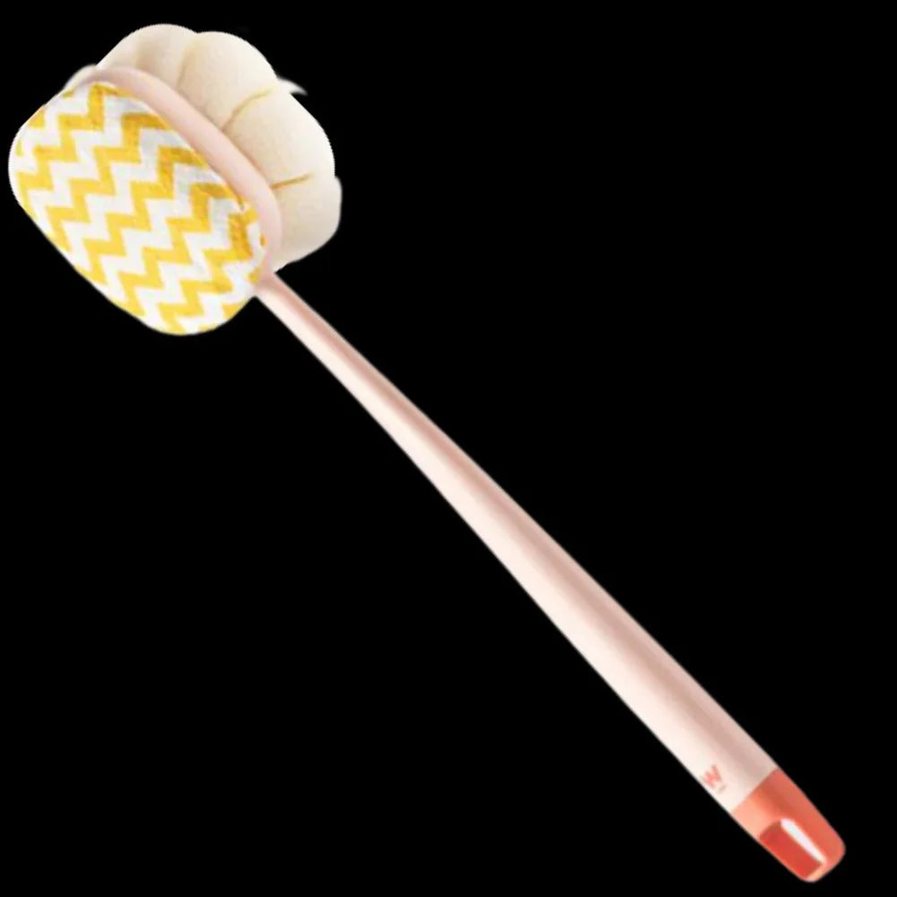 Body Scrubber Dual-Sided Brush Long Handle Hanging Loop