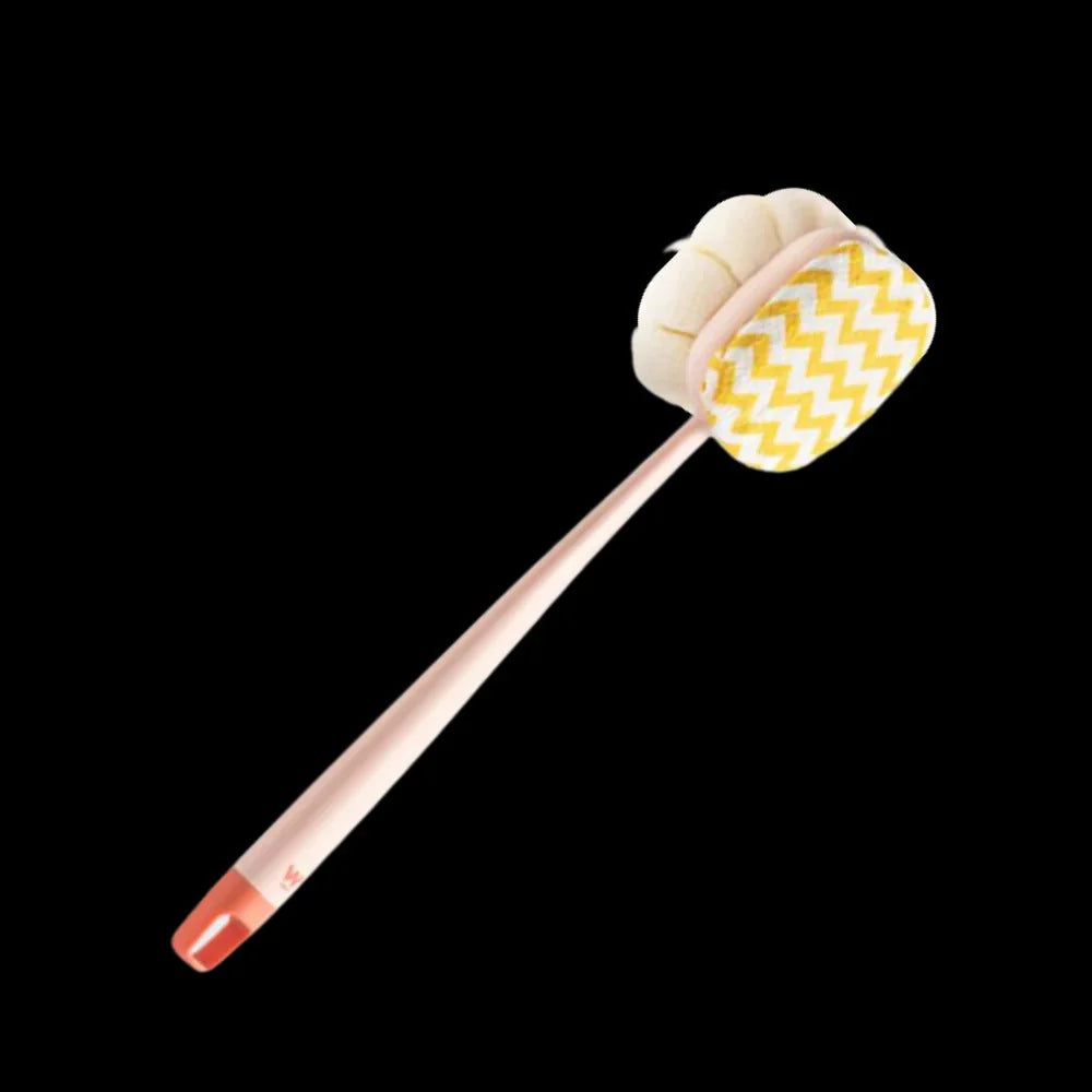 Body Scrubber Dual-Sided Brush Long Handle Hanging Loop
