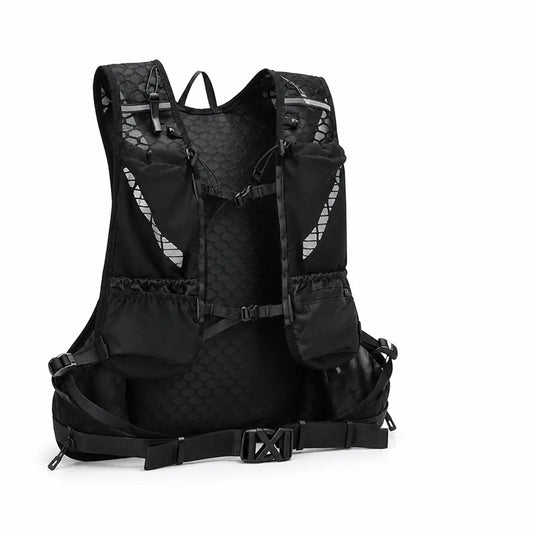 Breathable Mesh Running Vest with Hydration Bladder Pocket (Adjustable Straps)