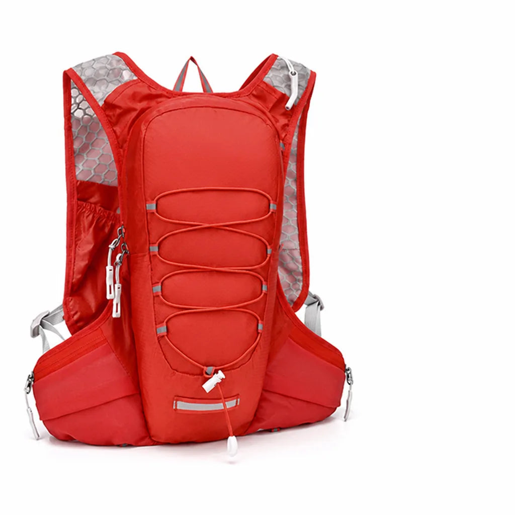 Breathable Mesh Running Vest with Hydration Bladder Pocket (Adjustable Straps)