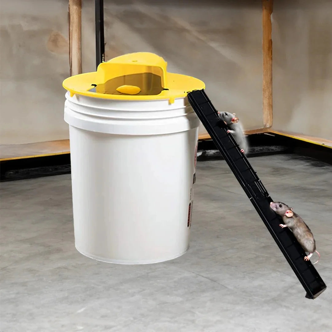 Bucket Trap Humane Flip-and-Slide Auto-Reset