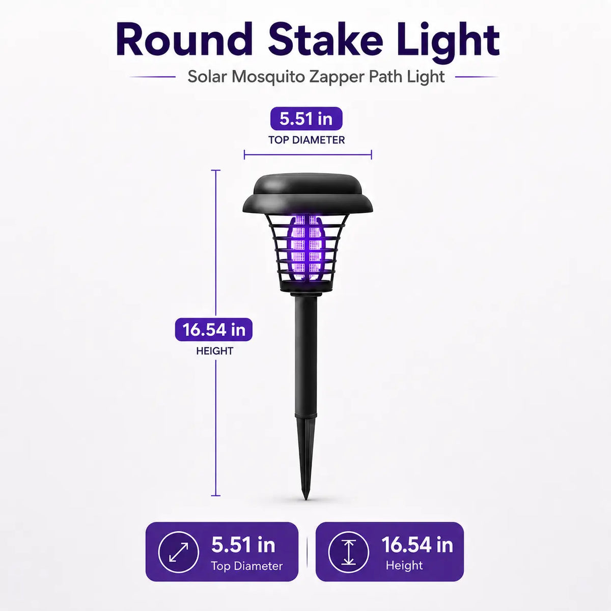 Bug Zapper & Pathway Light Solar Powered IP65