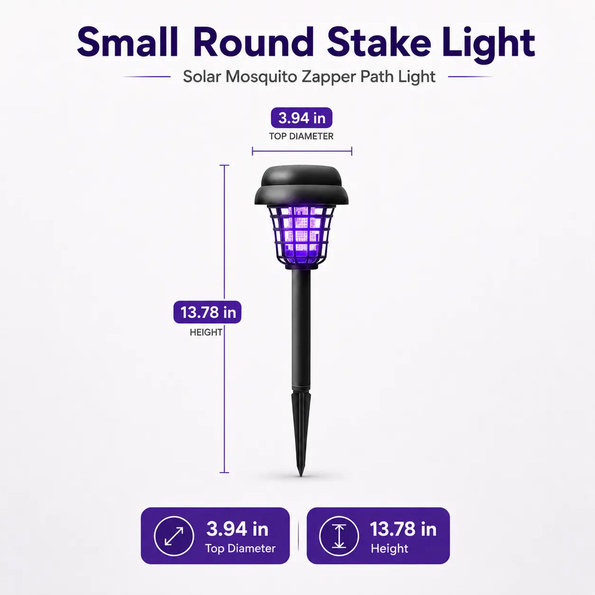 Bug Zapper & Pathway Light Solar Powered IP65