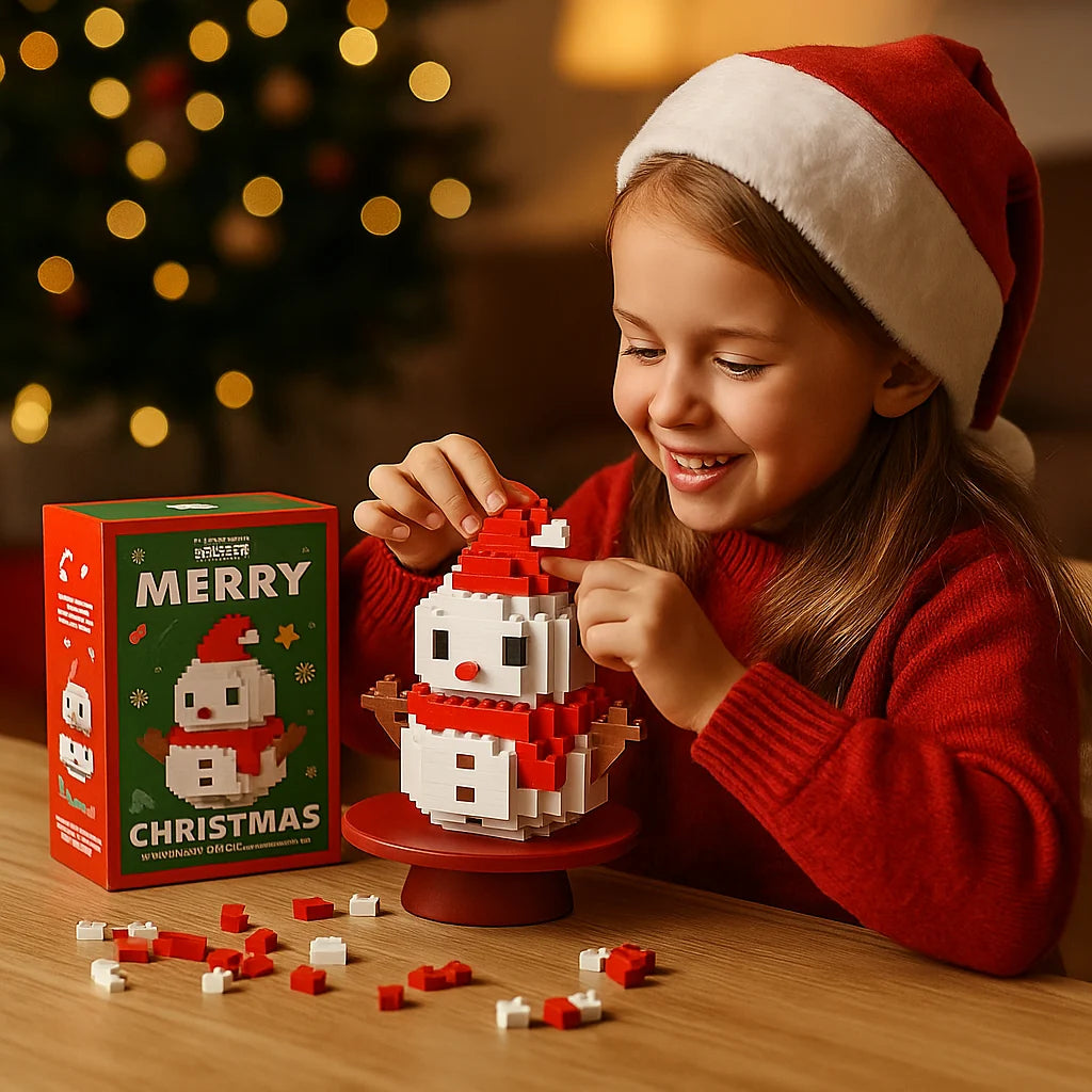 Building Block Set Interlocking Reusable Illustrated Instructions