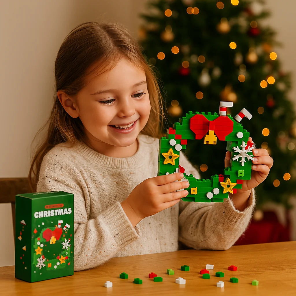 Building Block Set Interlocking Reusable Illustrated Instructions