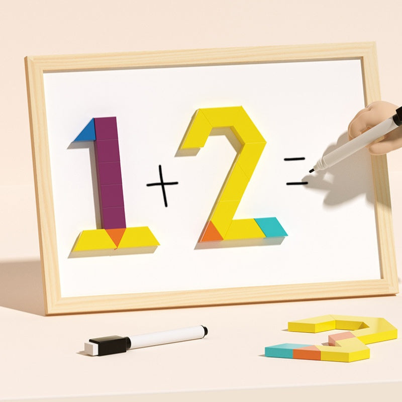 Building Block Set Magnetic Wooden Storage Box