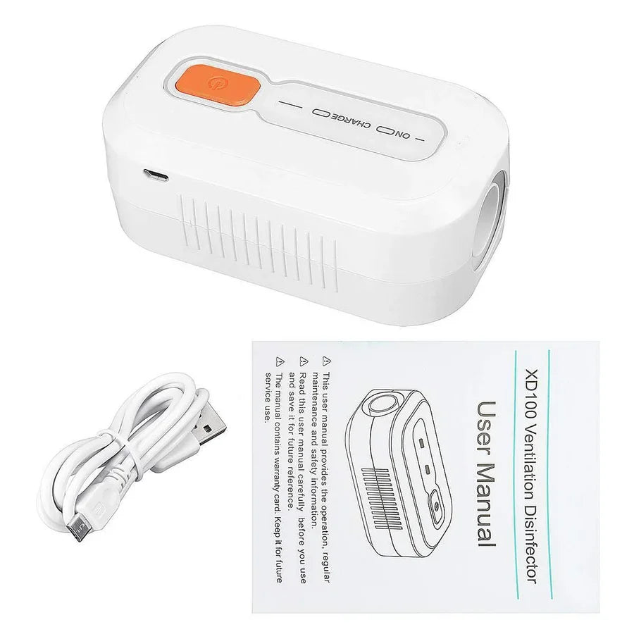 CPAP Cleaner Waterless Ozone Sanitizer USB Rechargeable 30-Min Cycle