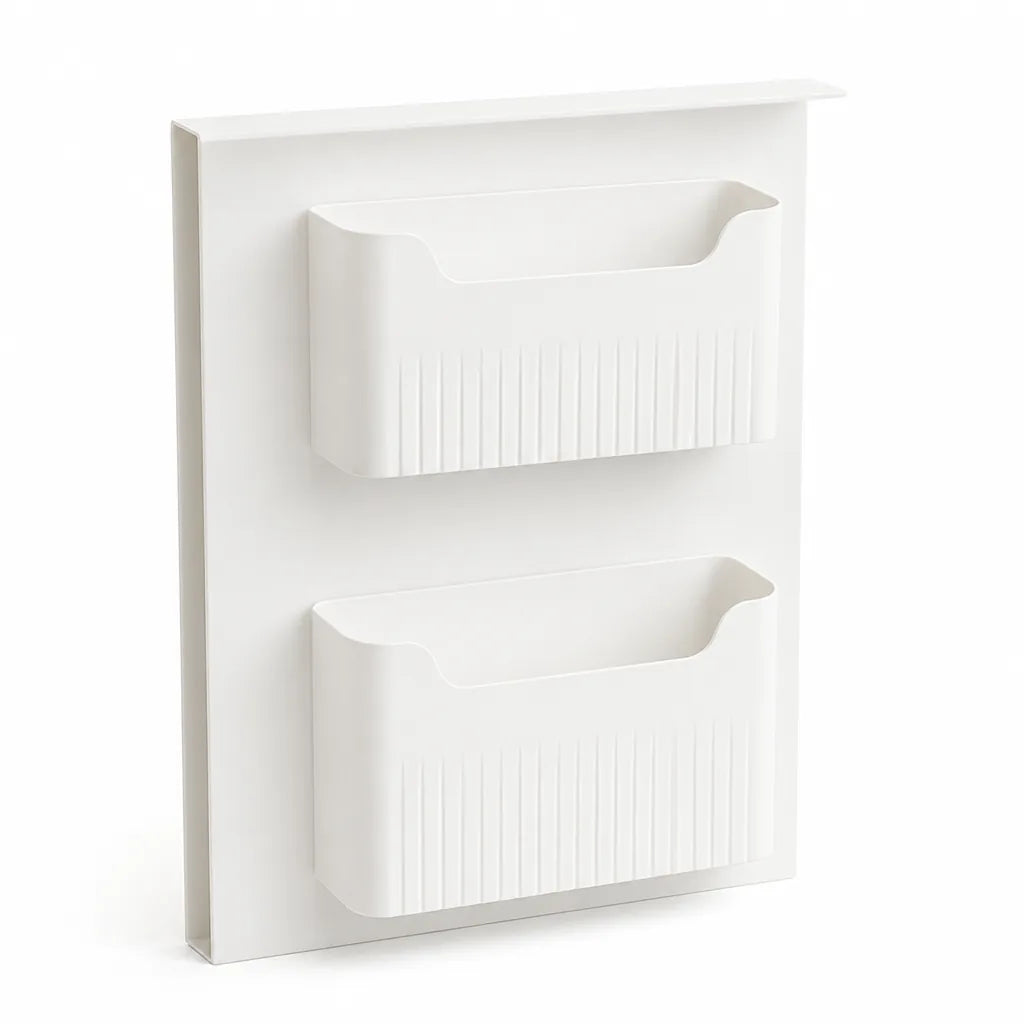 Cabinet Door Organizer No Drill Adhesive Adjustable Compartments
