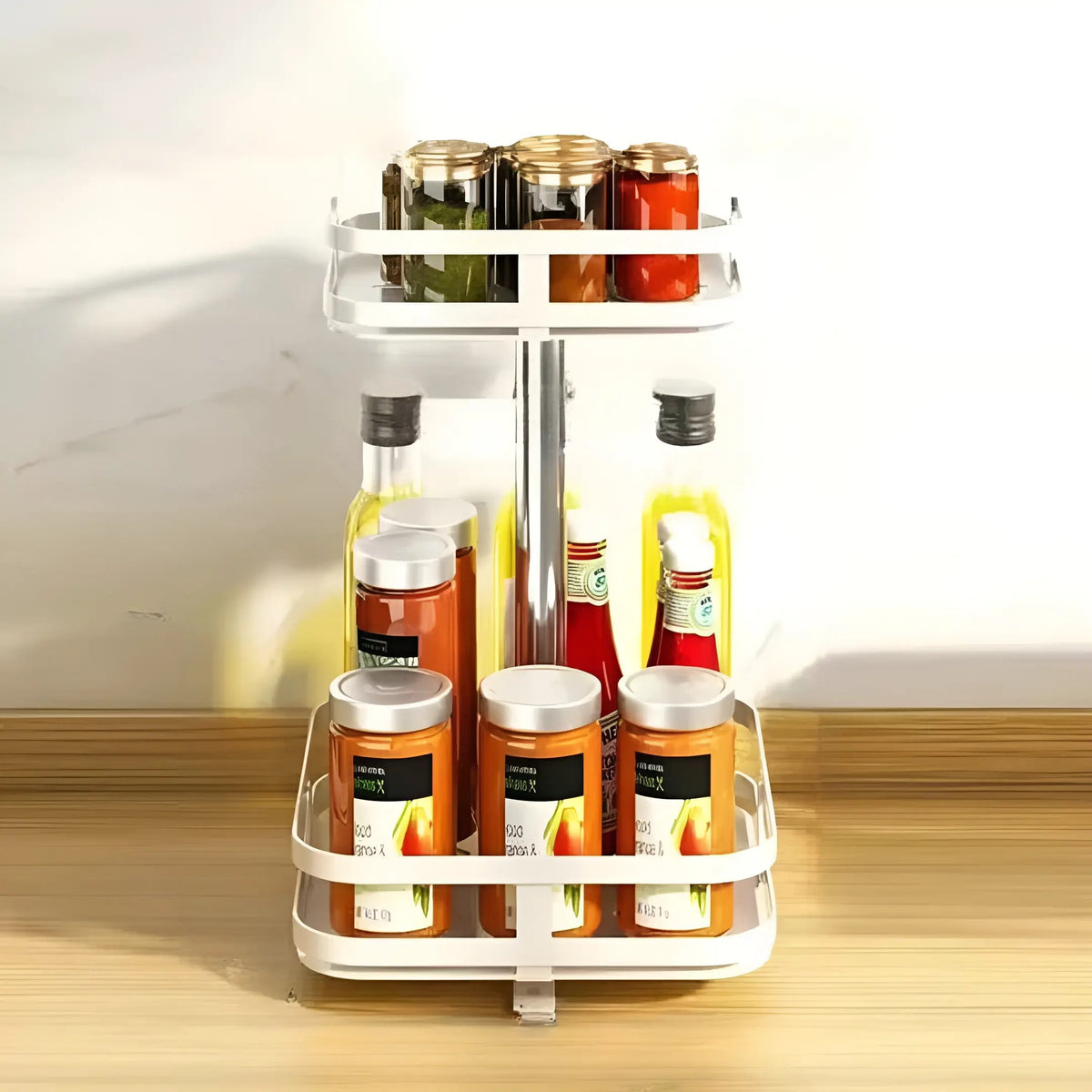 Cabinet Turntable 360° Rotating Sturdy Metal Space-Saving
