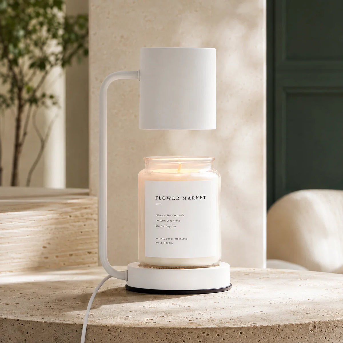 Candle Warmer Lamp Top-Down Heating Dimmable Timer
