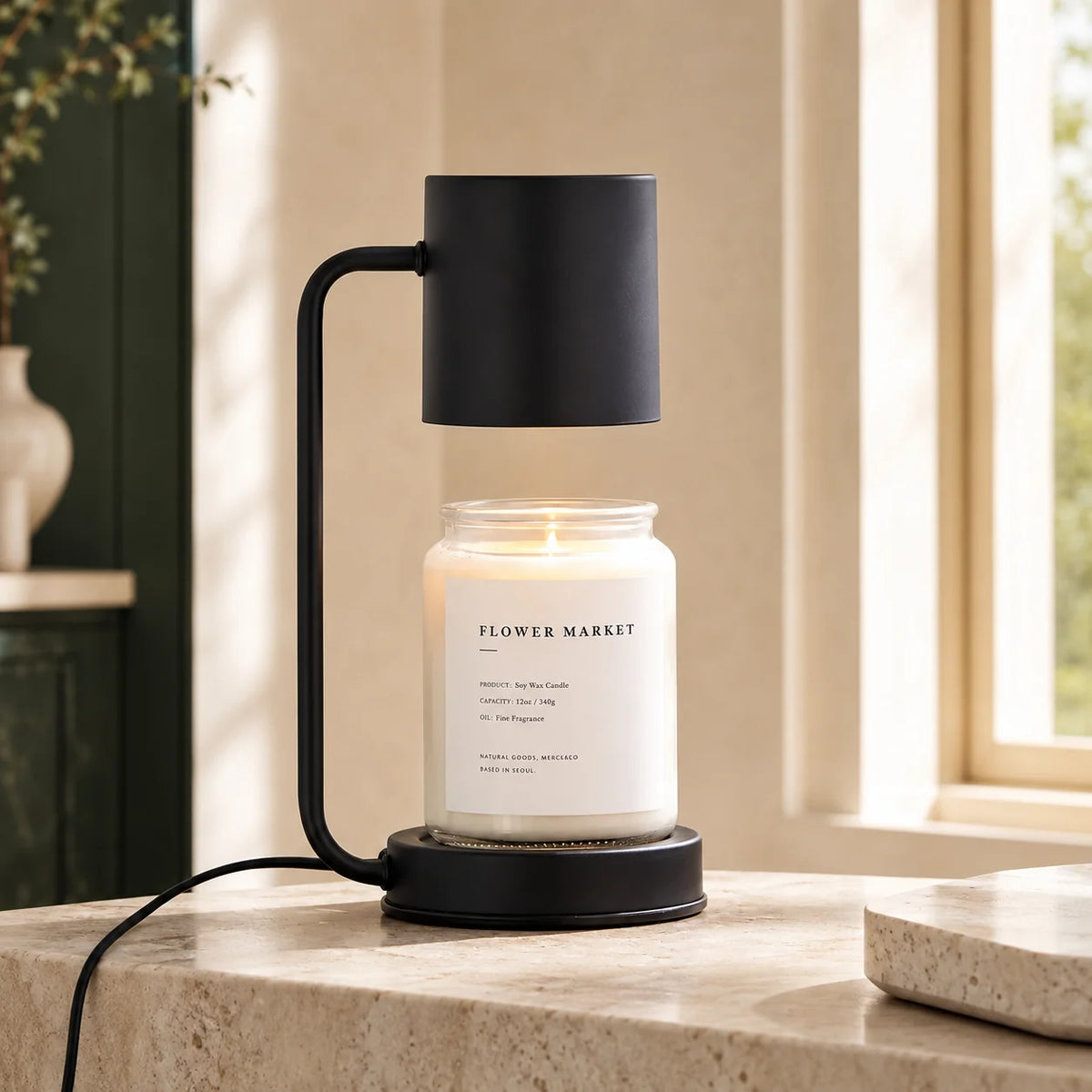 Candle Warmer Lamp Top-Down Heating Dimmable Timer