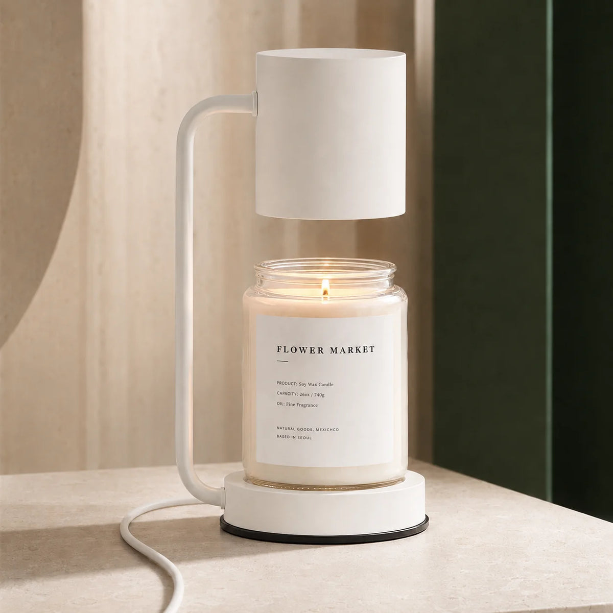 Candle Warmer Lamp Top-Down Heating Dimmable Timer