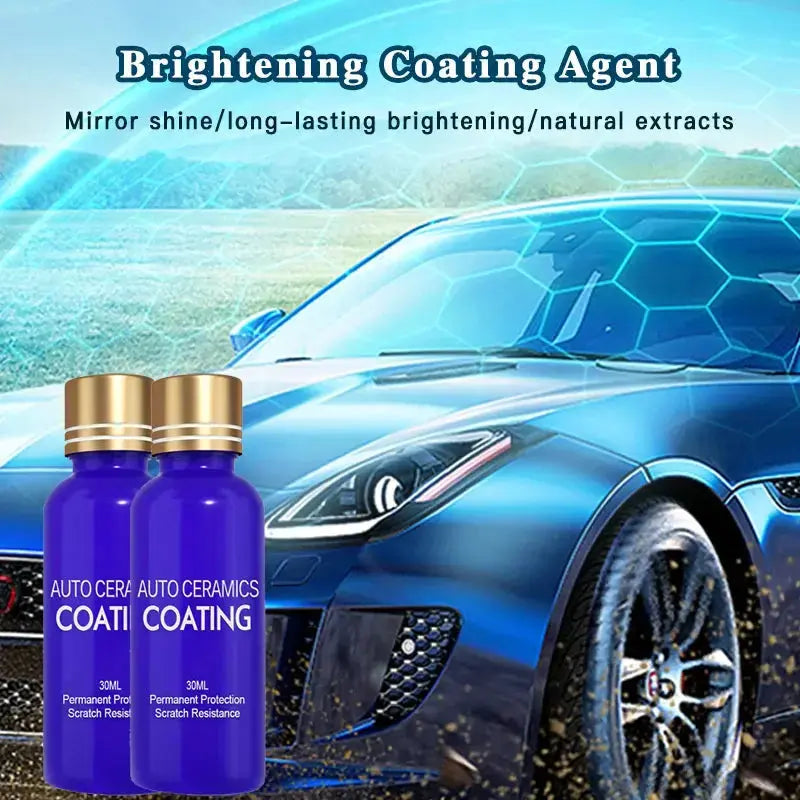 Car Ceramic Spray Sealant Hydrophobic 60ml Microfiber & Sponge