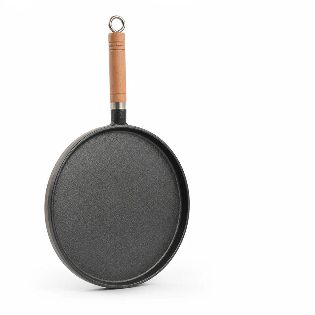 Cast Iron Frying Pan with Composite Multilayer Base
