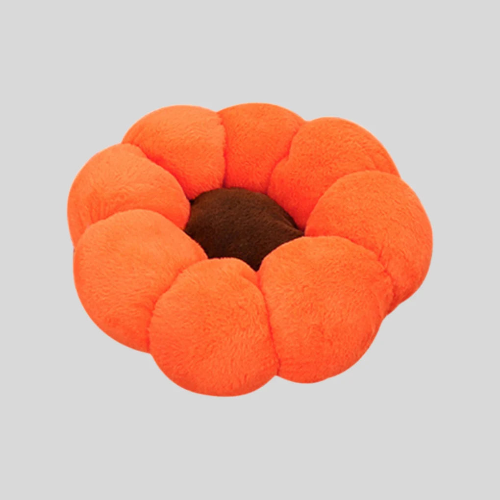 Cat Bed Flower-Shaped Nest Plush Cushion