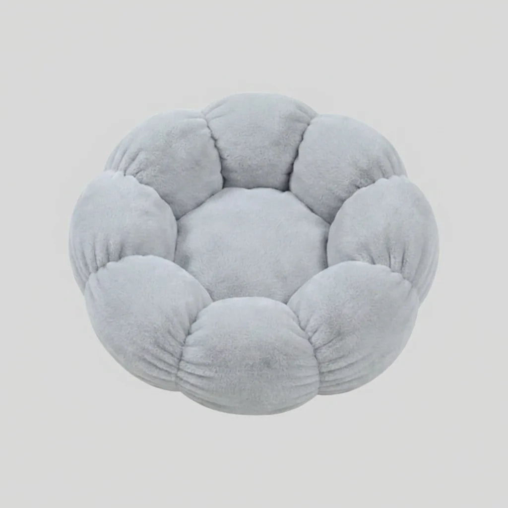 Cat Bed Flower-Shaped Nest Plush Cushion