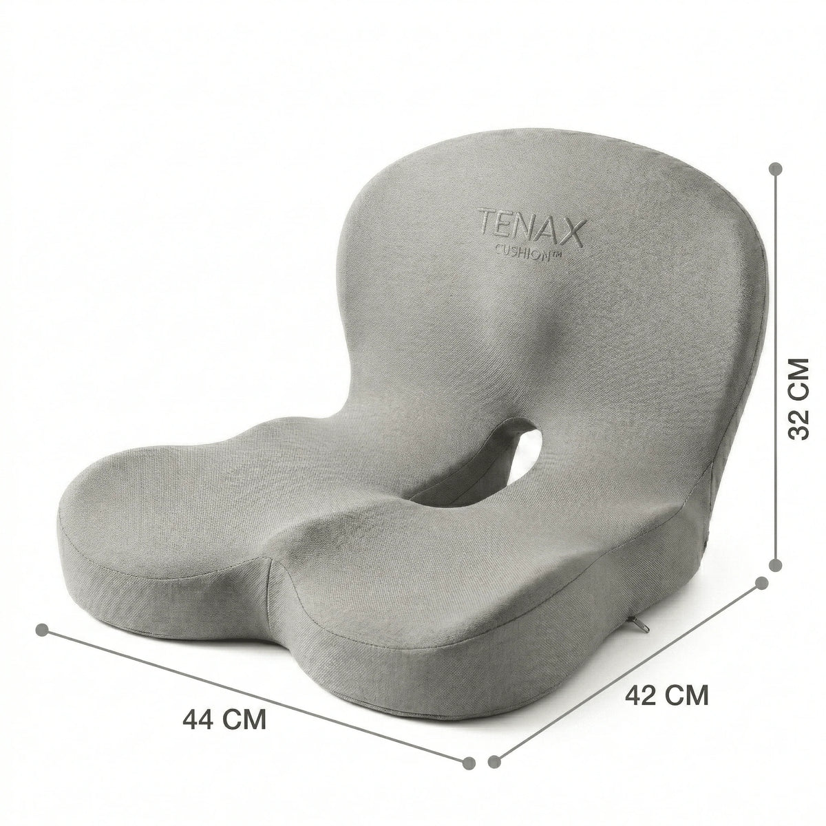 Chair Support Cushion Contoured Memory Foam Removable Cover