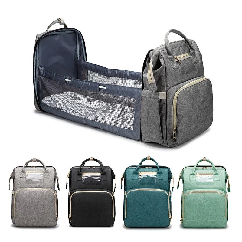 Changing Bag Convertible Cot Built-In Mosquito Net