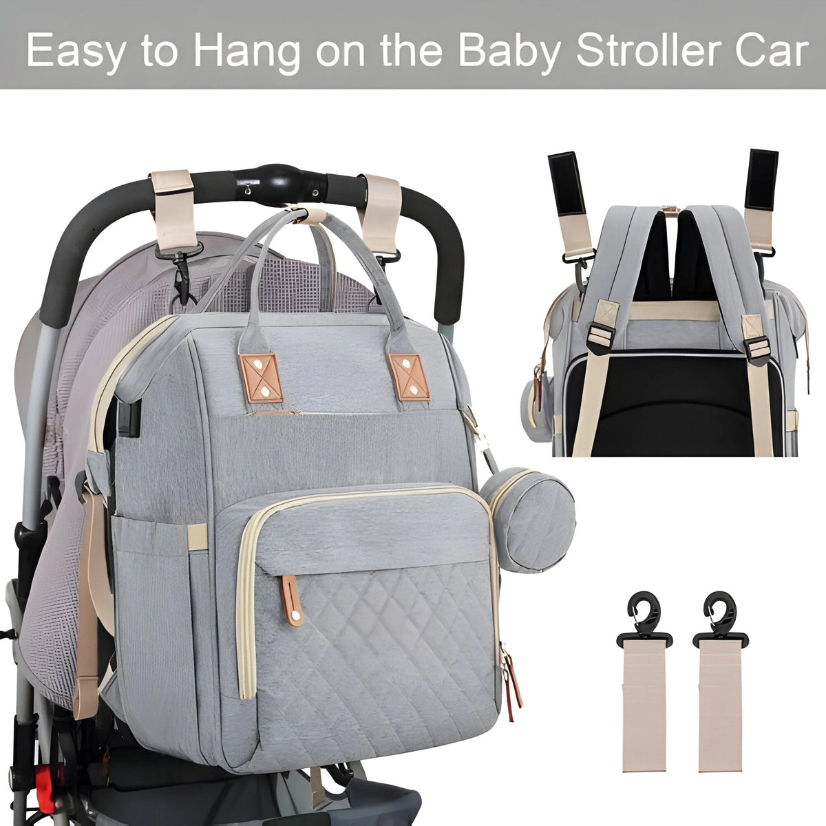 Changing Bag Convertible Cot Built-In Mosquito Net