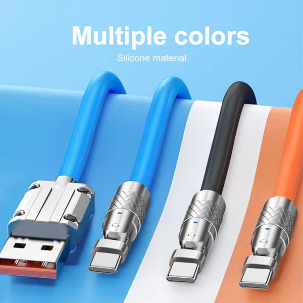 Charging Cable 180° Swivel Multi-Tip Fast Charging