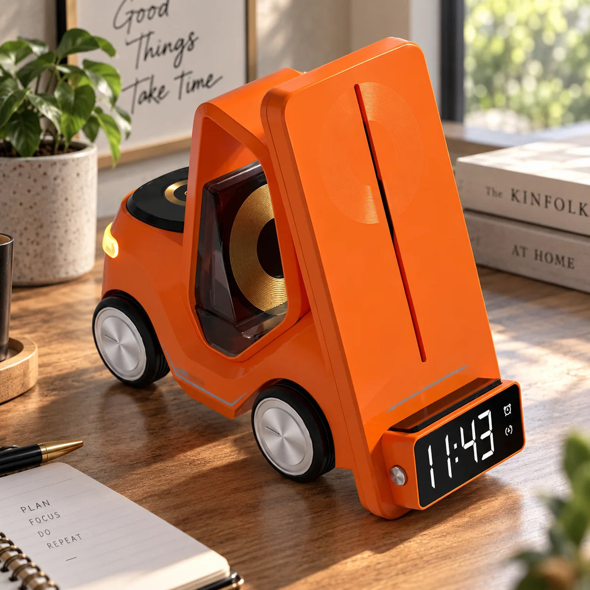 Charging Station 3-in-1 Phone Watch & Earbuds LED Clock