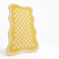 Checkerboard Irregular Shape Bedside Rug