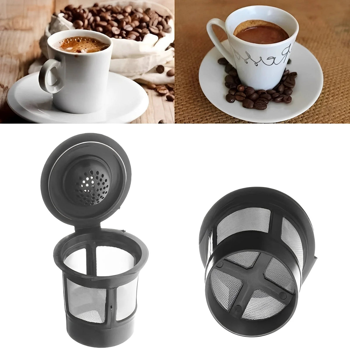 Coffee Capsules Refillable Stainless Steel Micro-Hole Three Pack