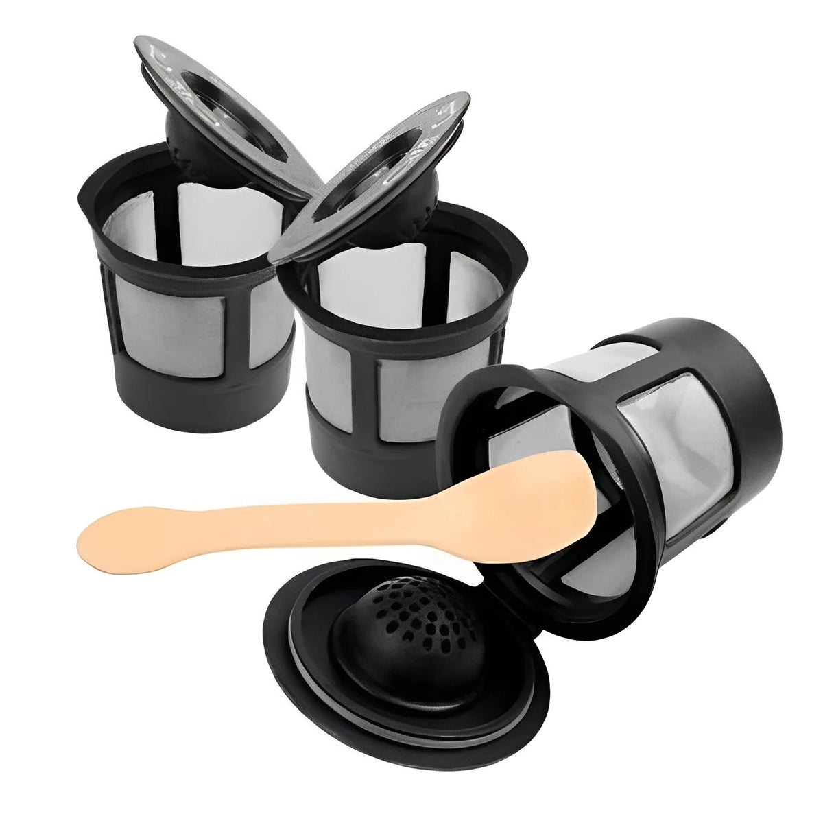 Coffee Capsules Refillable Stainless Steel Micro-Hole Three Pack
