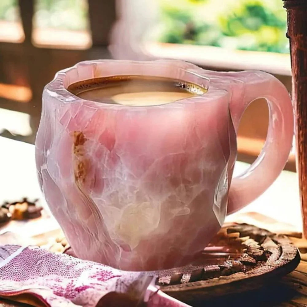 Coffee Mug Mineral Glass Crystal Clarity Comfortable Handle