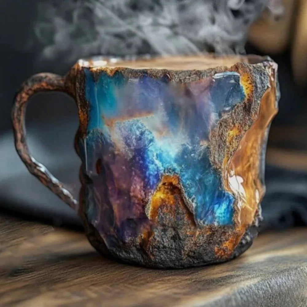 Coffee Mug Mineral Glass Crystal Clarity Comfortable Handle