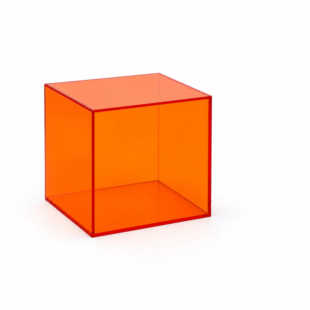 Colorful Transparent Square Acrylic Display Box (For Jewelry & Collectibles)