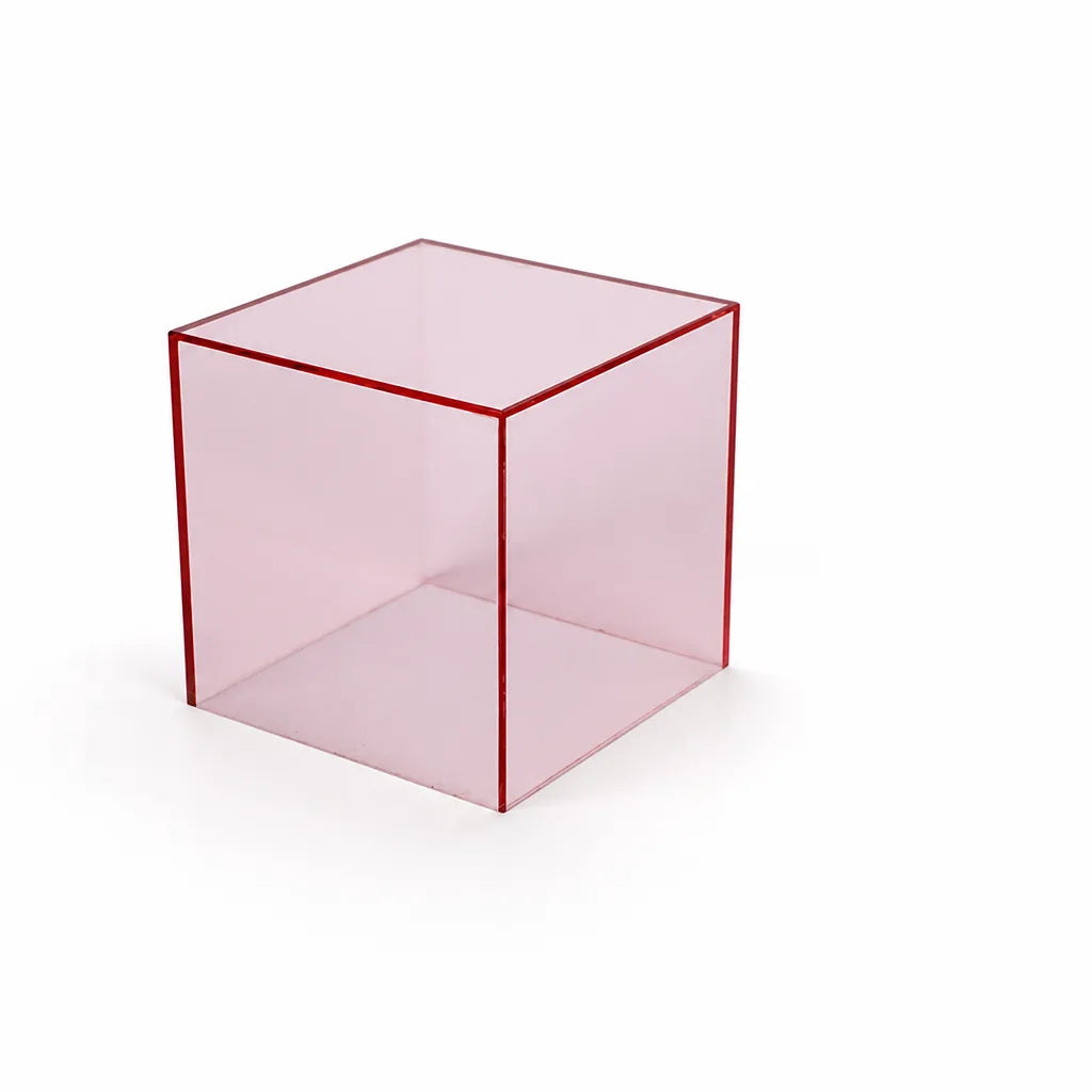Colorful Transparent Square Acrylic Display Box (For Jewelry & Collectibles)