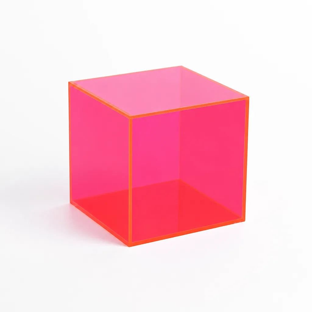 Colorful Transparent Square Acrylic Display Box (For Jewelry & Collectibles)