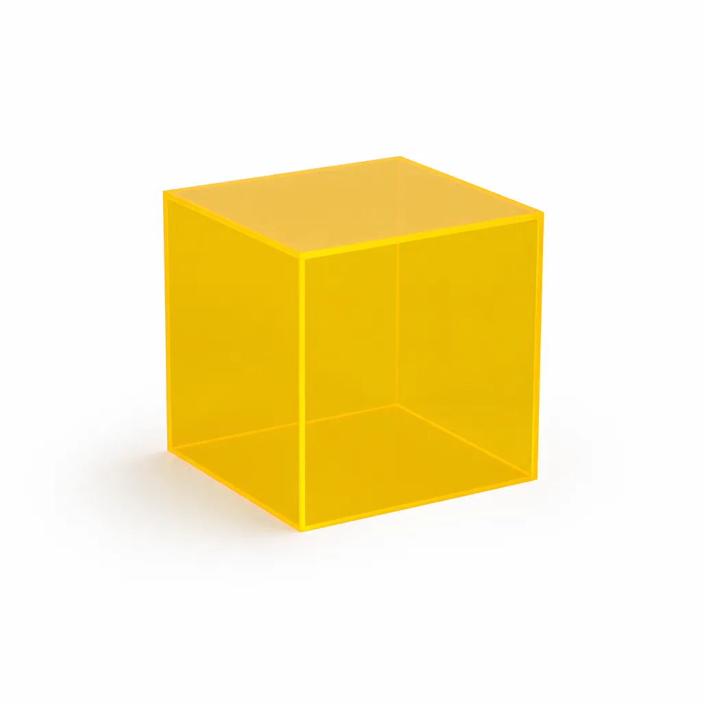 Colorful Transparent Square Acrylic Display Box (For Jewelry & Collectibles)
