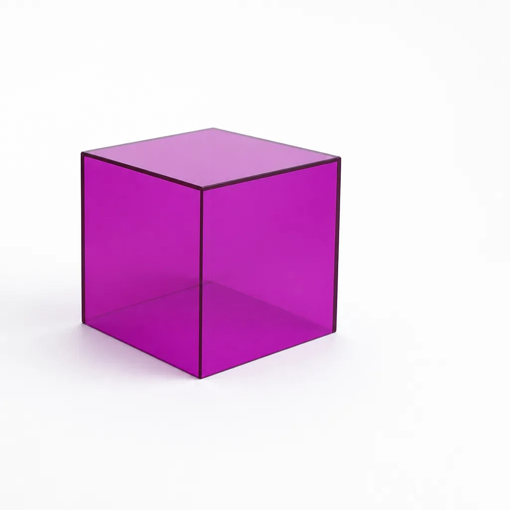 Colorful Transparent Square Acrylic Display Box (For Jewelry & Collectibles)