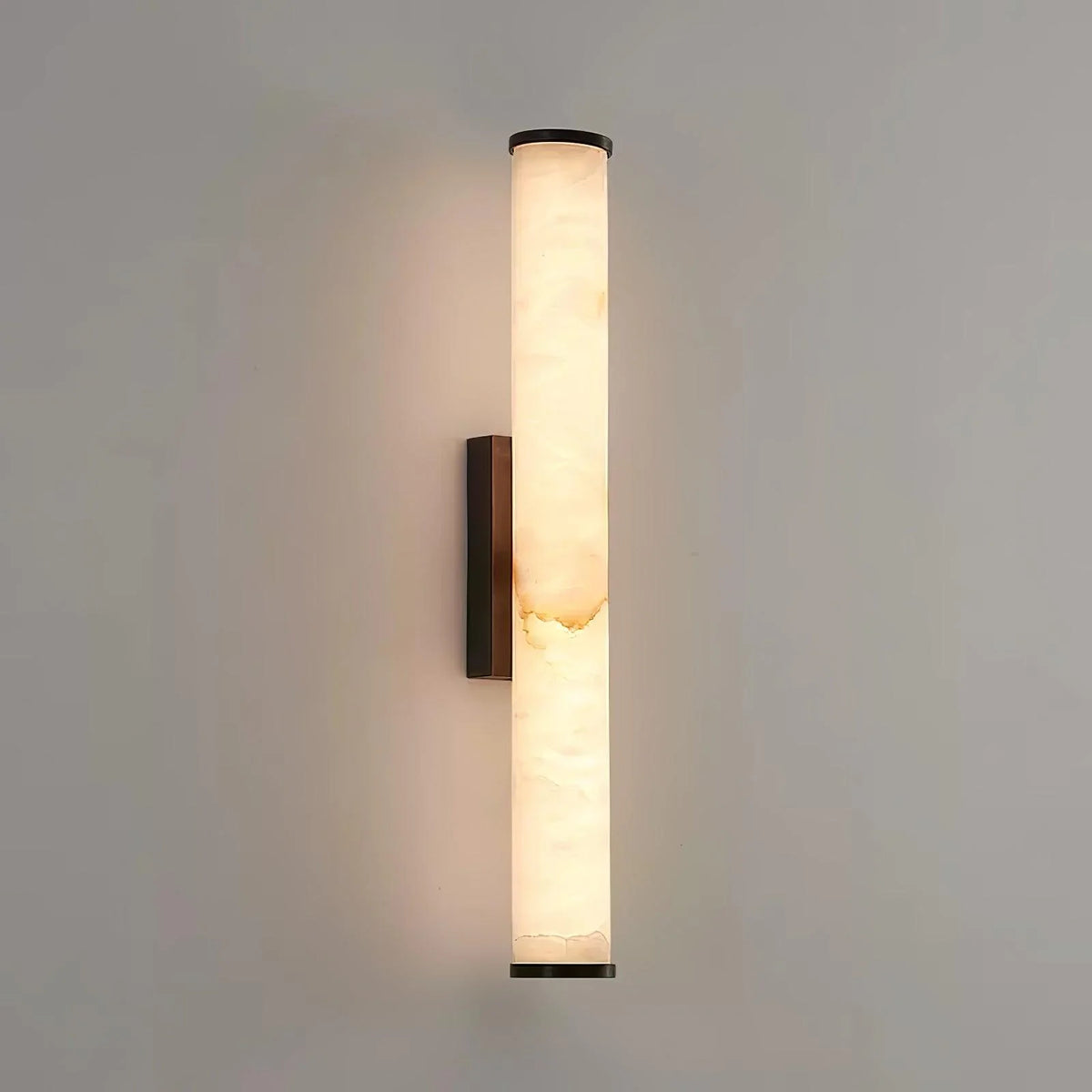 Column Wall Sconce Slim Stone-Effect Resin Integrated LED