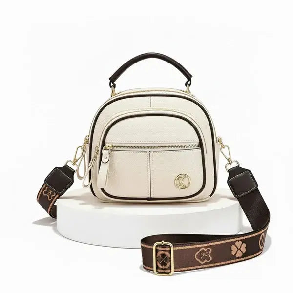 Compact Crossbody Bag Five Compartments & Adjustable Strap