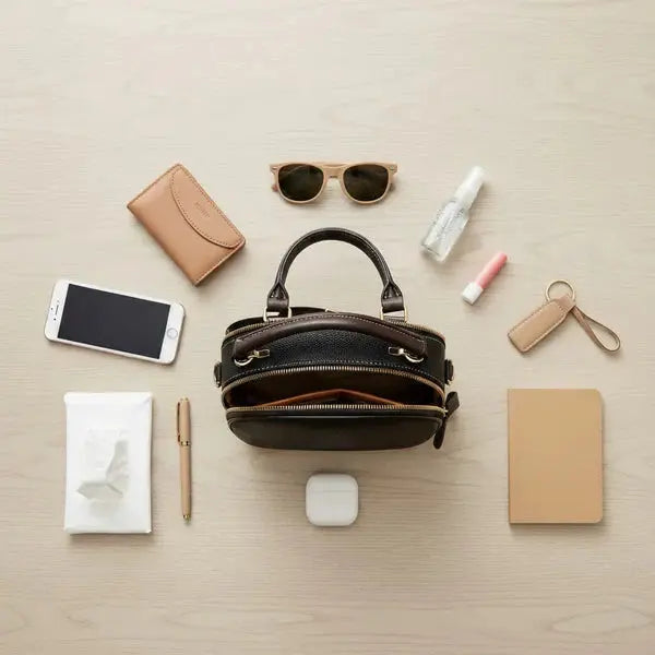 Compact Crossbody Bag Five Compartments & Adjustable Strap